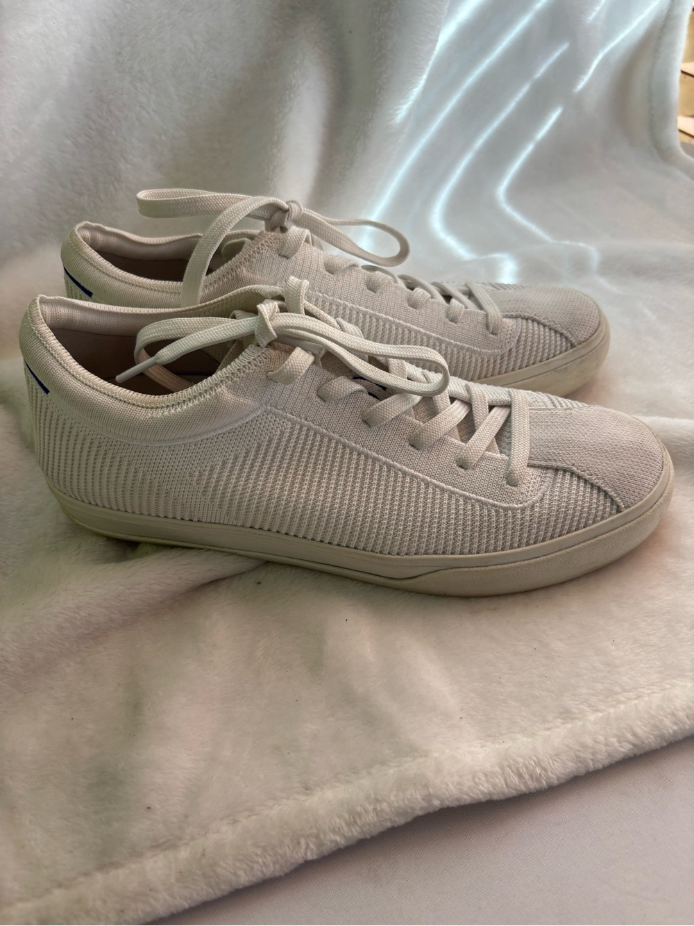 Rothy’s The Lace Up Sneakers White Size 9 Women’s